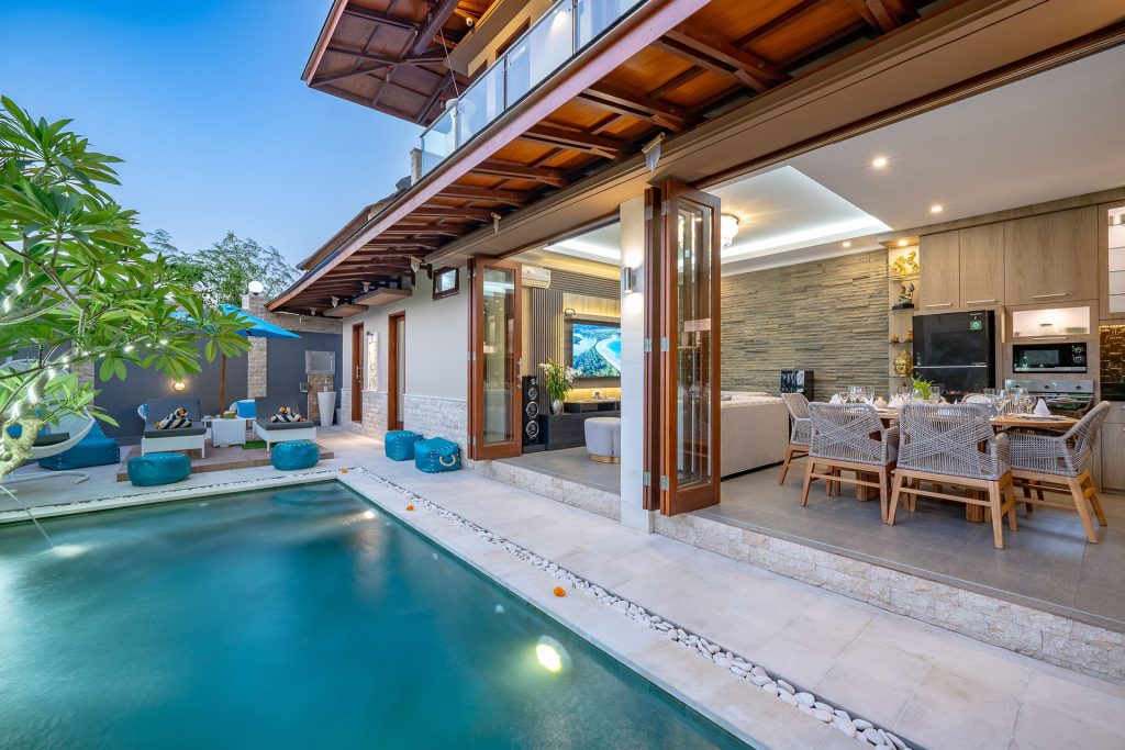 Ocean Golf Villa Rubi Uluwatu - Pool Area - Night02_1280p